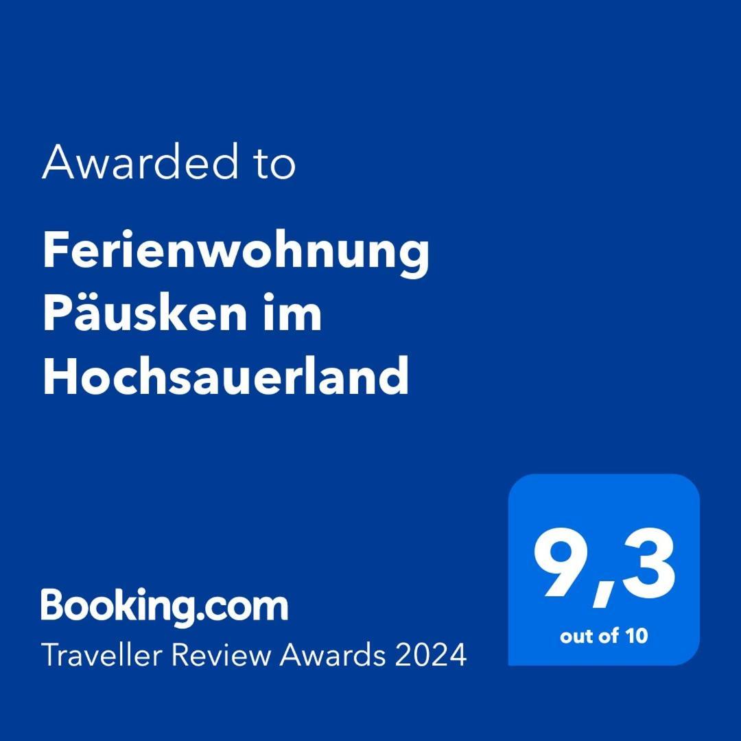 Ferienwohnung Paeusken Im Hochsauerland- E- Bike Und Auto Laden Moeglich Bestwig Esterno foto